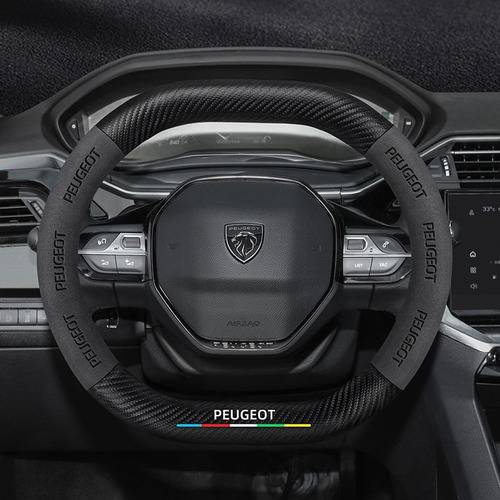 . Funda De Volante De Fibra De Carbono Alcantara Para
