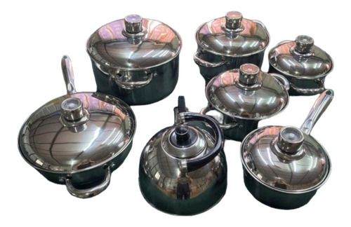 Imagen 6 de 6 de Juego De Ollas Bateria De Cocina Acero Inoxidable Induccion