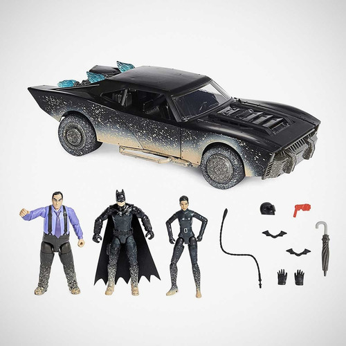 The Batman Ultimate Batman Set Batimovil Con 3 Figuras Dc