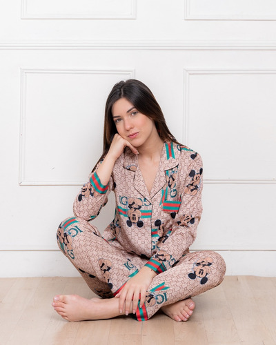 Pijamas Satin Gucci Marcas Exclusivas - Largo