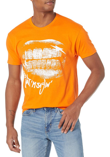 Camiseta Moneybagg Yo Mural, Naranja, Mediana