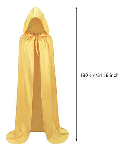 Capa Con Capucha, Disfraz De Cosplay De M Amarilla