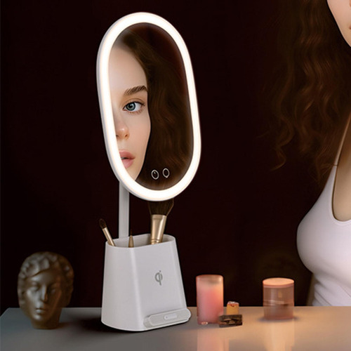 Espejo De Maquillaje Con Luces, Espejo Cosmético De Mesa,