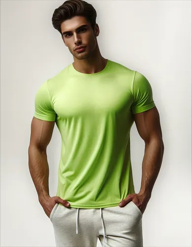 Remera Set Deportivo Poliéster Importado Secado Fácil Verde