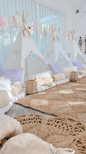 Alquiler Carpas Pijamadas Spa Animación Talleres Glamping