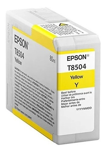 Cartucho Epson T85 Amarillo Sc-p800 80ml T850400 /v /vc