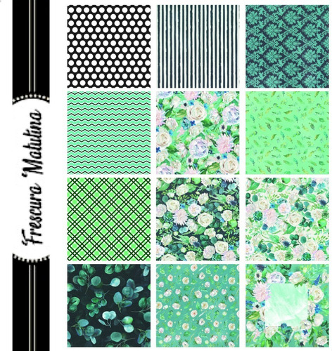 Imagen 2 de 10 de Papel Scrapbooking Estampado Decoración Álbum X 24u De 15x15