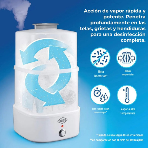 Limpiador Desinfectante A Vapor Clorox Multiusos 2 Niveles