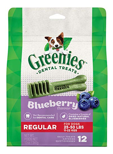 Golosinas Para Perros Greenies Blueberry Dental, Paquetes De