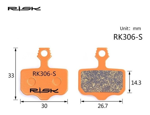 Imagen 2 de 4 de Pastillas Frenos Sram Avid Elixir Semimetalicas Risk 306-s
