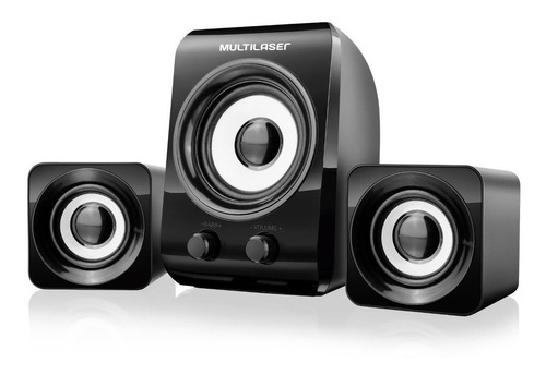 Imagem 1 de 1 de Alto-falante Multilaser SP172 preto 110V/220V