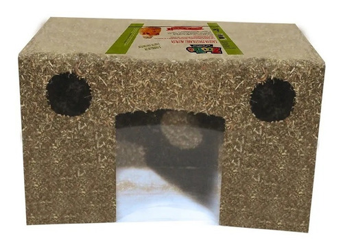 Imagen 1 de 5 de Casa Masticable De Alfalfa Para Cobayos Grande Zootec Roedor