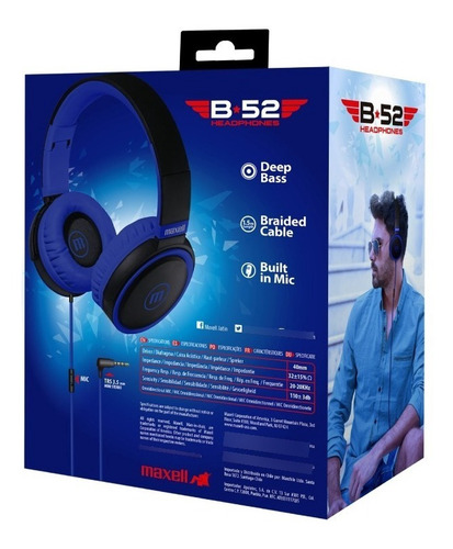 Auriculares Maxell B52 Original Vincha Microfono Over Ear