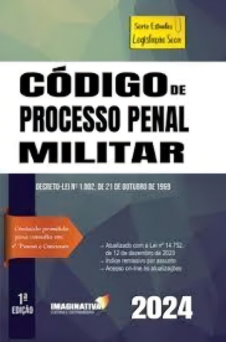Código De Processo Penal Militar, De Cristiani Tomaz Venâncio. Editorial Imaginativa, Tapa Mole En Português