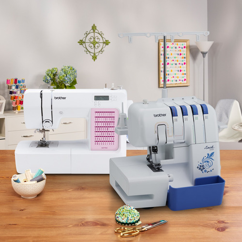 Combo Brother Maquina De Coser Sh7700 + Overlock 3534dt