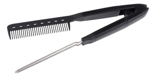 Plegable De Cabellero Cepillo De Cabello Masajeador Negro