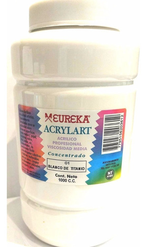 Acrílico Eureka Por 1000 Ml Blanco