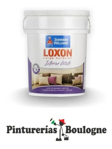 Loxon Latex Interior Blanco Mate Sherwin Williams X 4 Lts