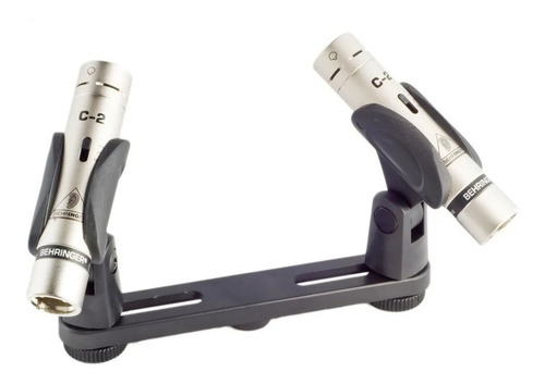 Micrófonos Behringer C-2 condensador cardioide plateados