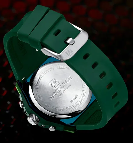 Reloj Naviforce Deportivo Nf8051t Goma Hombre + Estuche