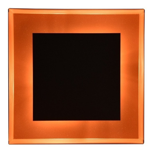 Plafon De Luz Indireta Sobrepor 45x45 Preto Com Cobre