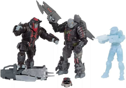 Paquete De 3 Figuras De Acción De 4 Pulgadas De Halo I...