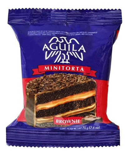Alfajor Aguila Mini Torta Brownie - Pack X10 Unid.