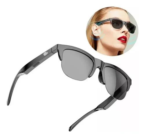 Gafas De Sol Generic Bose-conduction Bluetooth Preto
