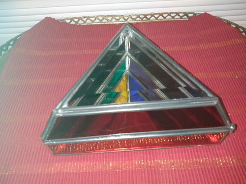 Antiguo Joyero Vitral (triangulo) Rebajada (Usado)