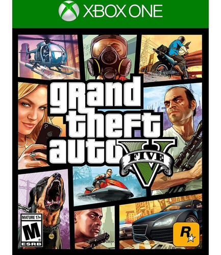 Gta 5 - Gta V  Grand Theft Auto V Xbox One Mídia Física Novo