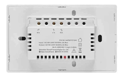 Interruptor Smart Wi-fi Sonoff 3 Botões Compatível Com Alexa