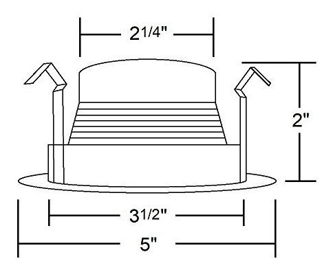 Nicor Iluminacion 14002 Volt Deflector Recortar Para