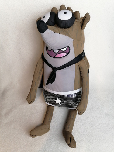 Peluche Original Rigby Un Show Mas Cartoon Network Habla 43. (Usado)