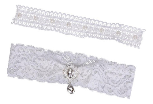 Liga De Pierna De Encaje Pierna Elástica Elegante Conjunto