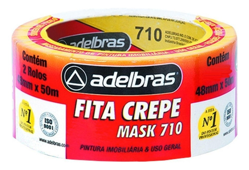 Kit 4 Fitas Crepe Mask 710 48mmx50m - Adelbras