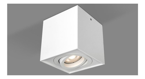 Spot Sobrepor Orientável Cubo Box Branco P/ Lâmp. Mr16 Opus