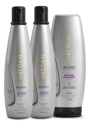 Kit Aneethun Blond System 2 Sh Matizante + Mask Matizante