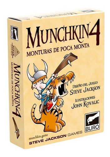 Munchkin 4 Monturas De Poca.. Expansión Juego De Cartas Buró