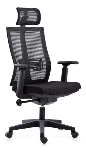 Silla De Oficina Ergonómica Presidencial Con Apoyo Lumbar 