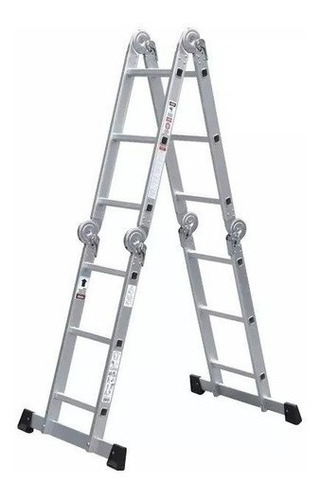 Escalera Aluminio Articulada Plegable 4x3mt Lusqtoff Le300