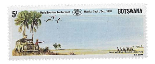 #60002 Botswana 1980 Safari Africa Flora Fauna Yv 409 Mnh