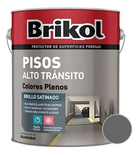 Brikol Pisos Antidezlizante Alto Transito Colores  10 Lts