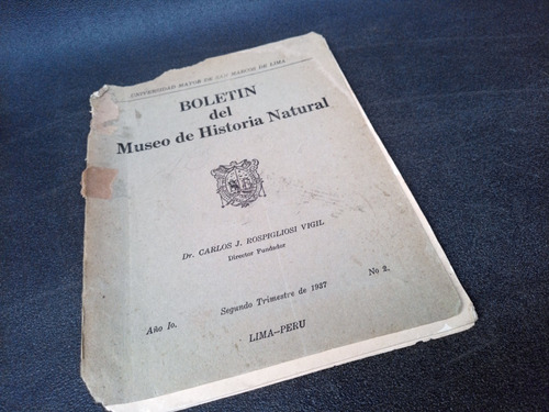 Mercurio Peruano: Libro Boletin Historia Natural 1937 L88