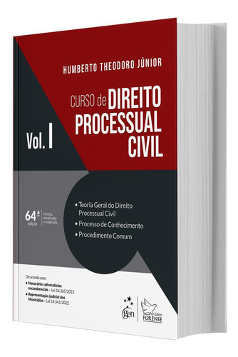 Livro Curso De Direito Processual Civil Vol. 1