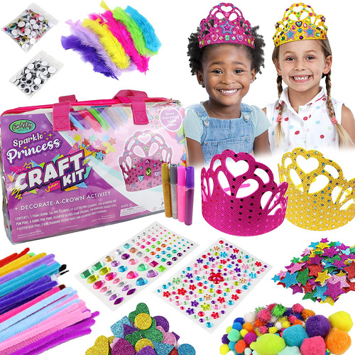 Kit De Manualidades Para Niñas + 2 Coronas De Princesa Para 