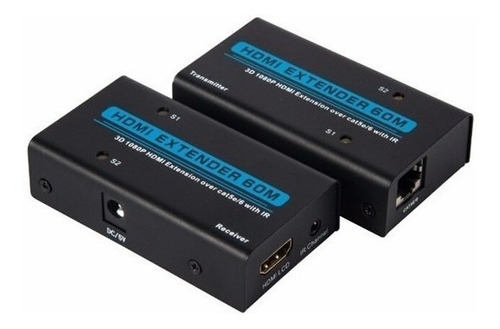 Extensor Alargue De Hdmi Por Utp 60mts Cat5/6 Rj45