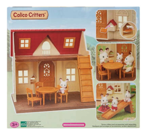 Calico Critters Casa Juegos Ternurines Incluye Personaje Crema