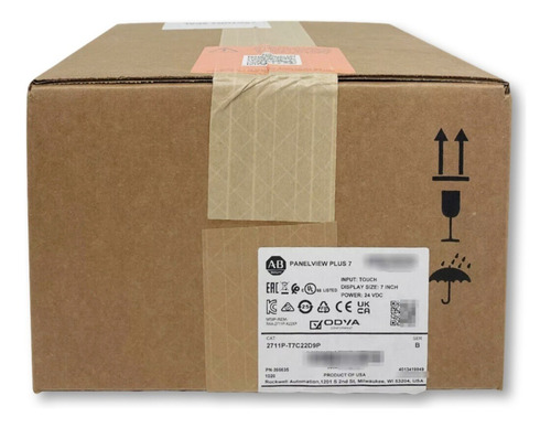 Allen Bradley 2711p-t7c22d9p C/ Nf Lacrada 2711p T7c22d9p