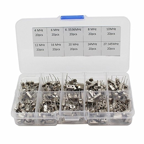 Raogoodcx 200pcs 10value Crystal Oscillator Resonadores Surt