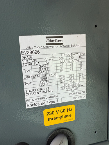 Atlas Copco Compresor De Aire